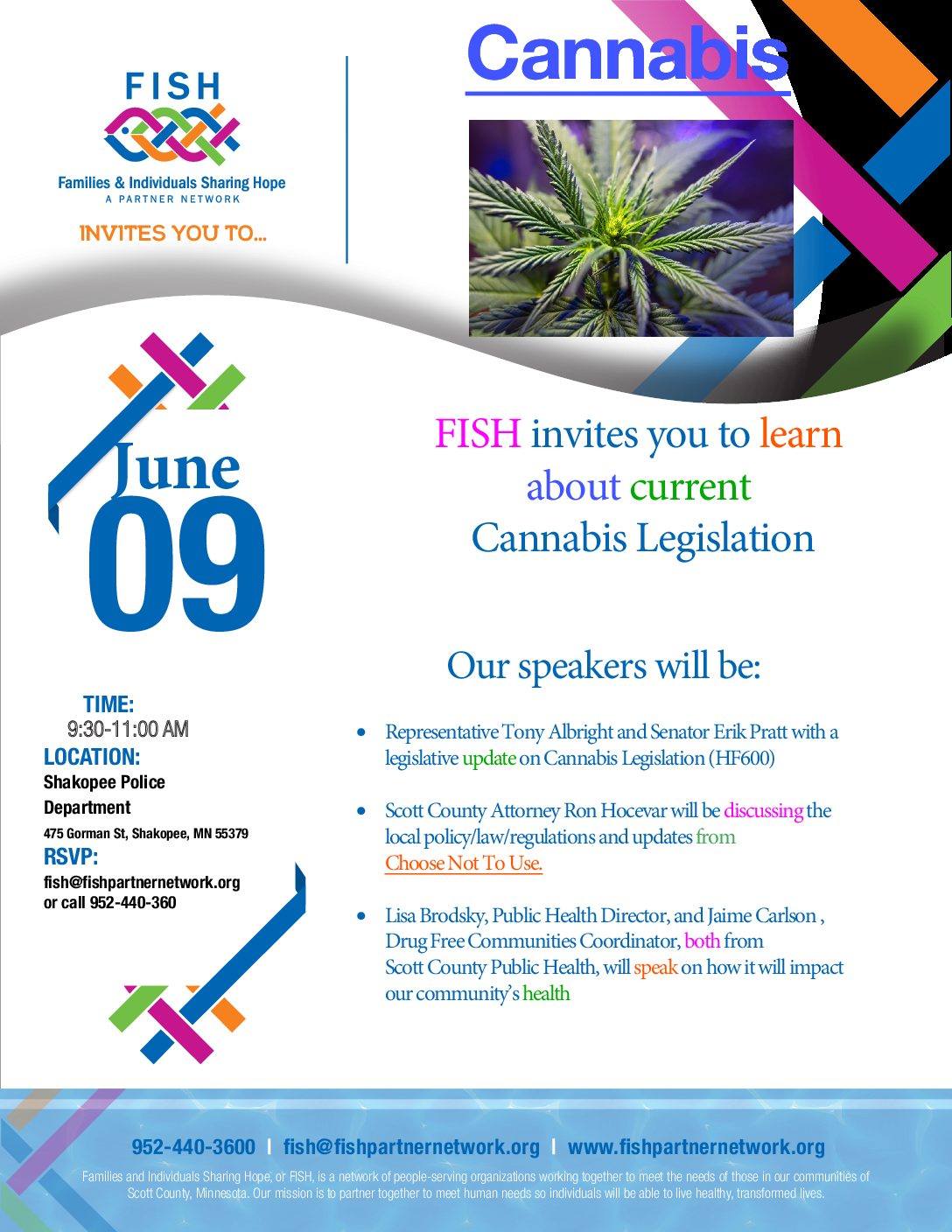 June 9 FISH Meeting – Cannabis Legislation