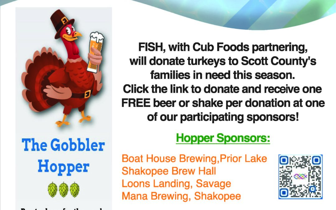 Do turkey and beer go together?  Yes they do, especially when it’s Gobbler Hopper season!