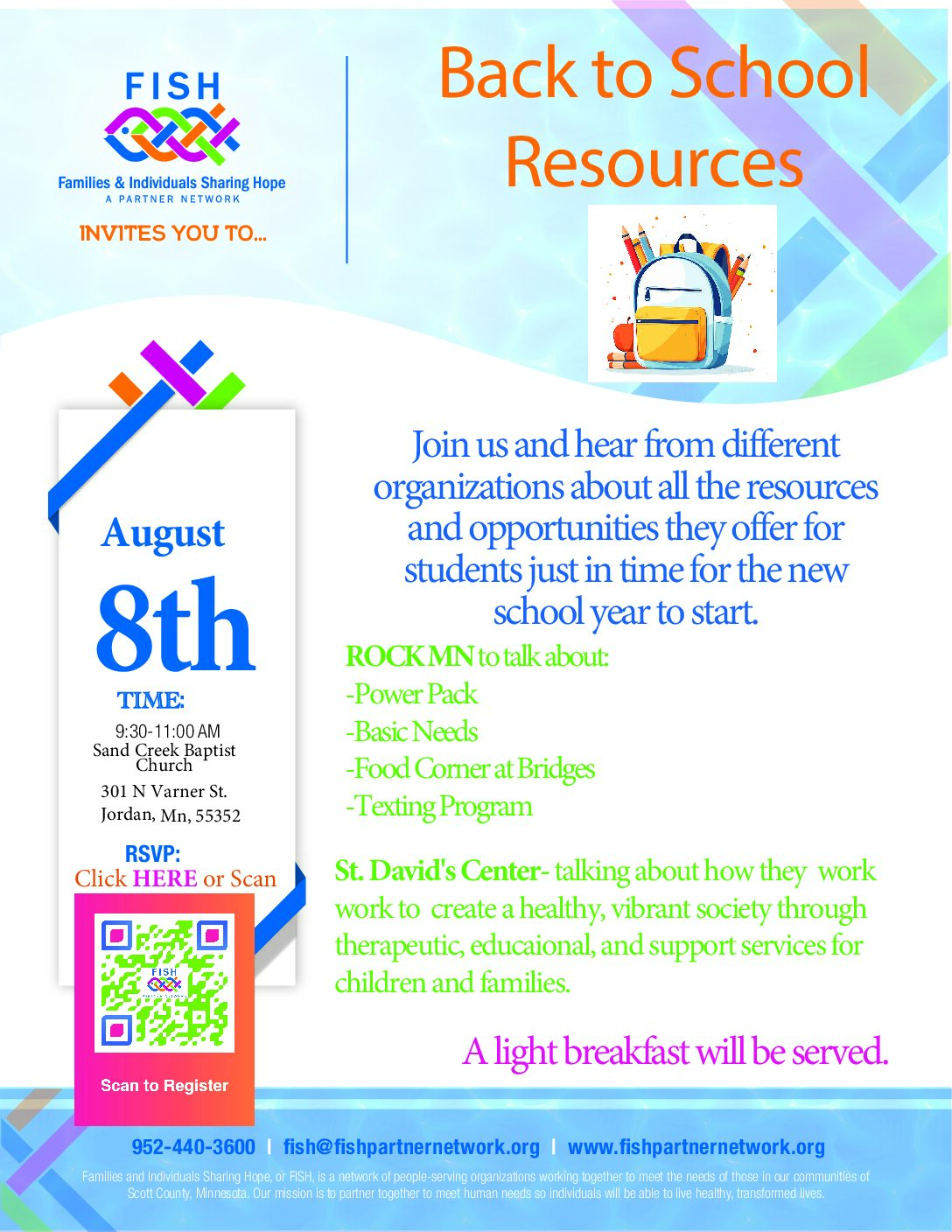 2nd Thursday Meeting in August: Back to School Resources