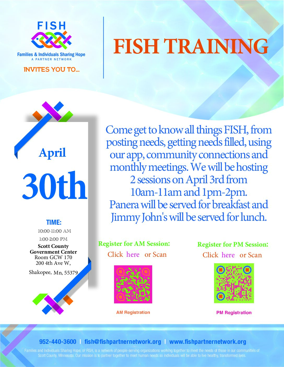 📢 FISH Training Session – April 30th