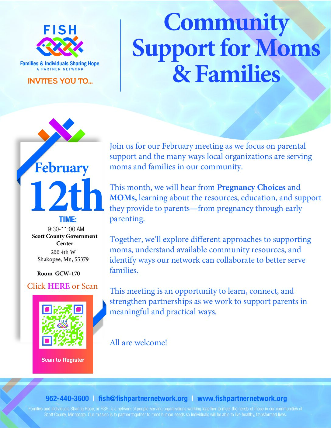 2nd Thursday Meeting in February: Community Support for Moms and Families